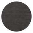 Scranton & Co Round Coffee Table with Lower Shelf in Slate Gray Solid Wood
