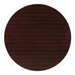 Scranton & Co Round Coffee Table with Lower Shelf in Espresso Solid Wood
