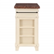 Scranton & Co Kitchen Island in White Farmhouse Style Engineered Wood