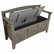 Scranton & Co Mission Style Entry Way Bench in Greystone Gray Engineered Wood