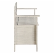 Scranton & Co Mission Style Entry Way Bench in Distressed White Engineered Wood
