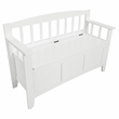 Scranton & Co Mission Style Entry Way Bench in Sierra Snow White Engineered Wood