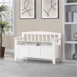 Scranton & Co Mission Style Entry Way Bench in Sierra Snow White Engineered Wood
