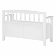 Scranton & Co Mission Style Entry Way Bench in Sierra Snow White Engineered Wood
