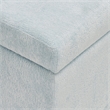 Scranton & Co Contemporary Storage Rectangle Ottoman in Sky Blue Fabric