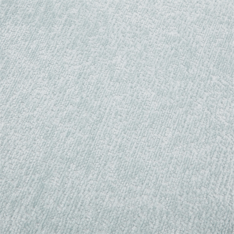 Scranton & Co Contemporary Storage Rectangle Ottoman in Sky Blue Fabric