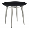 Scranton & Co Round End Table with Engineered Wood in Black Top