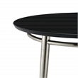 Scranton & Co Round Coffee Table with Engineered Wood in Black Top