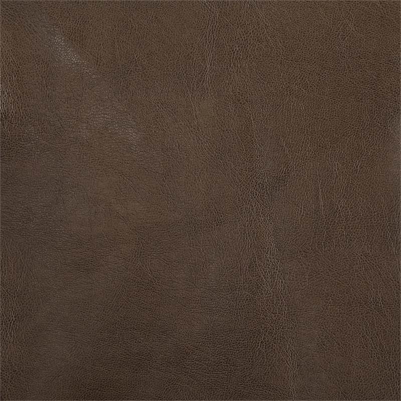 Scranton & Co Mid-Century Sling Accent Chair in Molasses Brown Faux Leather