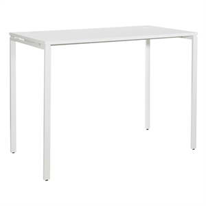 Scranton & Co 60&quot Standing Height Writing Desk in White Laminate