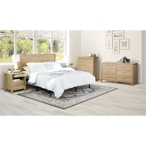 Scranton & Co Deluxe 5-Piece Queen/Full Bedroom Set in Canyon Oak