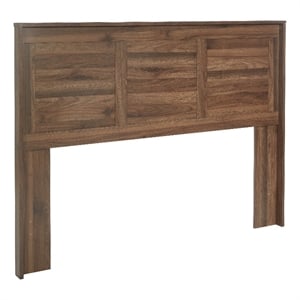 Scranton & Co Queen/Full 3-Panel Headboard in Classic Walnut Wood Finish
