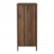 Scranton & Co Contemporary 4-Drawer Chest in Classic Walnut Wood Finish