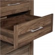 Scranton & Co Contemporary 4-Drawer Chest in Classic Walnut Wood Finish