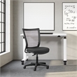 Scranton & Co Task Chair with Breathable Mesh Back in Padded Black Fabric