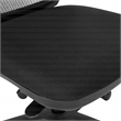 Scranton & Co Task Chair with Breathable Mesh Back in Padded Black Fabric