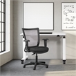 Scranton & Co Task Chair with Mesh Back and Adjustable Arms in Black Fabric