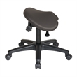 Scranton & Co Backless Drafting Stool with Saddle Seat in Gray Vinyl