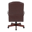 Scranton & Co Traditional High Back Executive Chair in Oxblood Red Vinyl