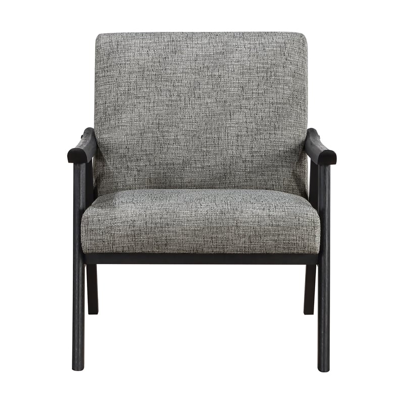 Scranton & Co Mid-Century Cantilever Chair in Graphite Gray Black Frame
