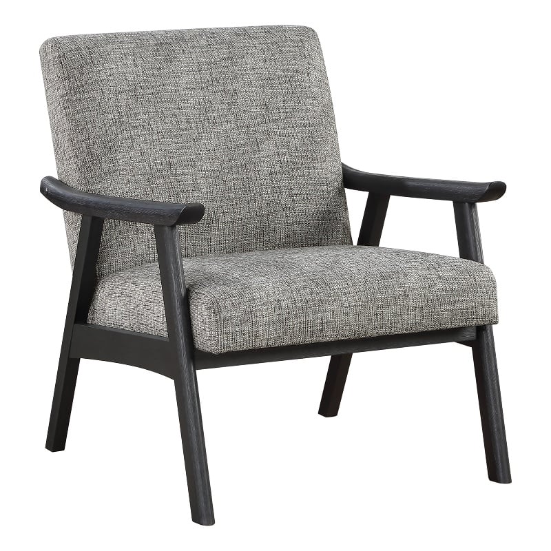 Scranton & Co Mid-Century Cantilever Chair in Graphite Gray Black Frame