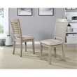 Scranton & Co Cane Back Dining Chair 2-Pack in White Base Linen White Seat