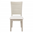 Scranton & Co Cane Back Dining Chair 2-Pack in White Base Linen White Seat