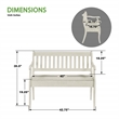 Scranton & Co Contemporary Entryway Storage Bench in White Wood Finish