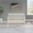 Scranton & Co Contemporary Entryway Storage Bench in White Wood Finish