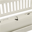 Scranton & Co Contemporary Entryway Storage Bench in White Wood Finish