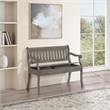 Scranton & Co Entryway Storage Bench in Goldstone Brown Wood Finish