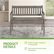 Scranton & Co Entryway Storage Bench in Goldstone Brown Wood Finish