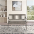 Scranton & Co Entryway Storage Bench in Goldstone Brown Wood Finish