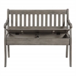 Scranton & Co Entryway Storage Bench in Goldstone Brown Wood Finish
