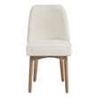 Scranton & Co Linen Fabric Dining Chair 2-Pack with Oak Finish Wood Frame