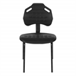 Scranton & Co Black Urethane Armless Guest Chair with ESD Certification