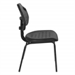 Scranton & Co Black Urethane Armless Guest Chair with ESD Certification