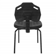 Scranton & Co Black Urethane Armless Guest Chair with ESD Certification