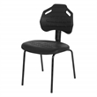 Scranton & Co Black Urethane Armless Guest Chair with ESD Certification