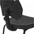 Scranton & Co Black Urethane Armless Guest Chair with ESD Certification