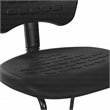 Scranton & Co Black Urethane Armless Guest Chair with ESD Certification