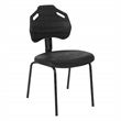Scranton & Co Black Urethane Armless Guest Chair with ESD Certification