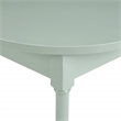Scranton & Co Round Side Table in Sage Green Wood with Lower Shelf