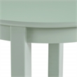 Scranton & Co Round Side Table in Sage Green Wood with Flared Legs