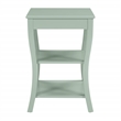 Scranton & Co Sage Green Wood Side Table with 2 Open Shelves