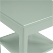 Scranton & Co Sage Green Wood Side Table with 2 Open Shelves