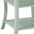 Scranton & Co Sage Green Wood Side Table with 2 Open Shelves