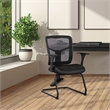 Scranton & Co Mesh Back Visitor Chair in Black Fabric GREENGUARD