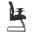 Scranton & Co Mesh Back Visitor Chair in Black Fabric GREENGUARD