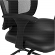 Scranton & Co Mesh Back Visitor Chair in Black Fabric GREENGUARD